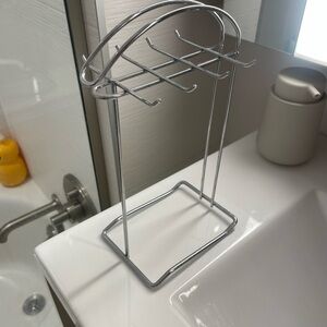 Silver Towel Holder or jewelry stand